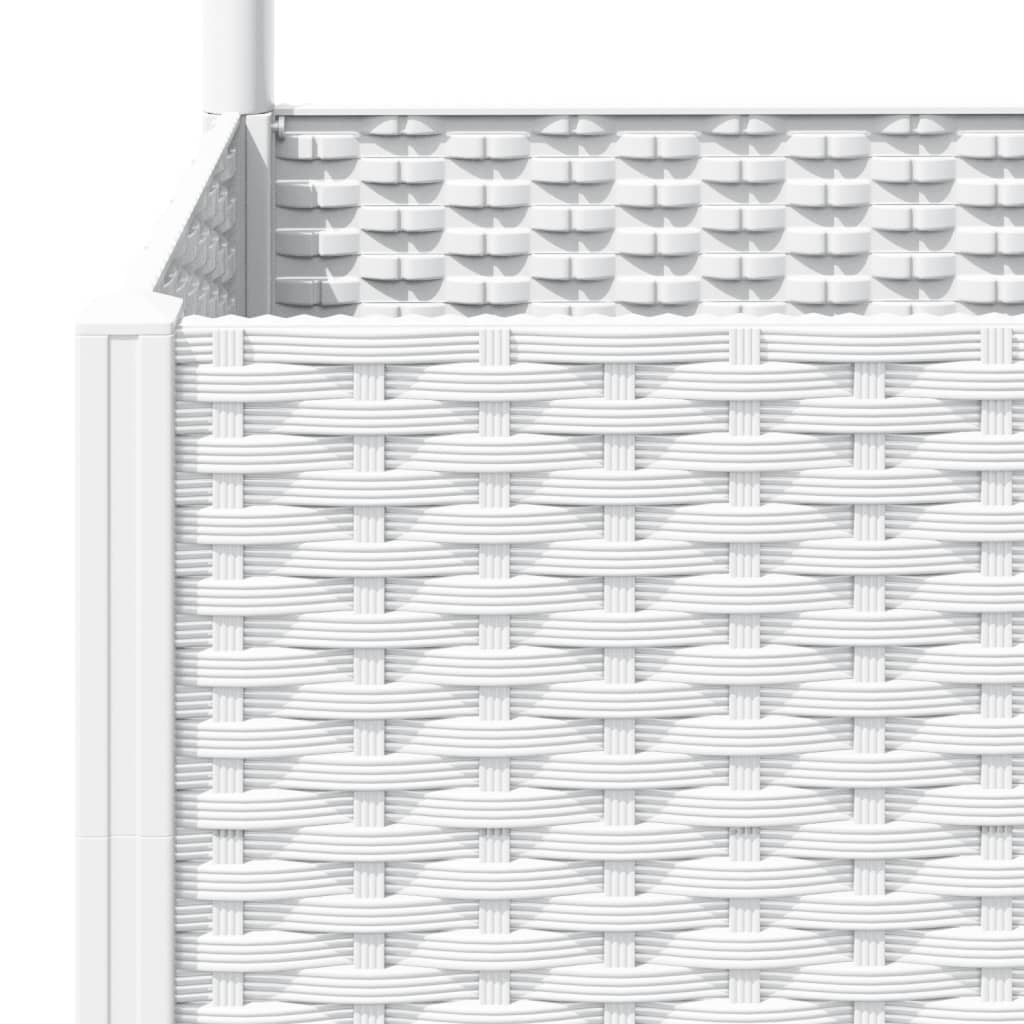 Plantenbak Met Latwerk 120X40X136 Cm Polypropeen Wit