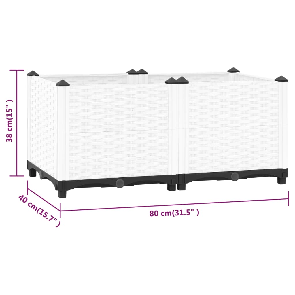 Plantenbak Verhoogd 80X40X38 Cm Polypropeen