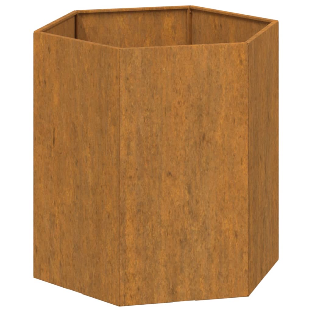 Plantenbak 40X40X45 Cm Cortenstaal Grijs