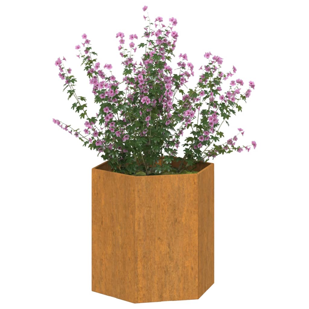 Plantenbak 40X40X45 Cm Cortenstaal Grijs
