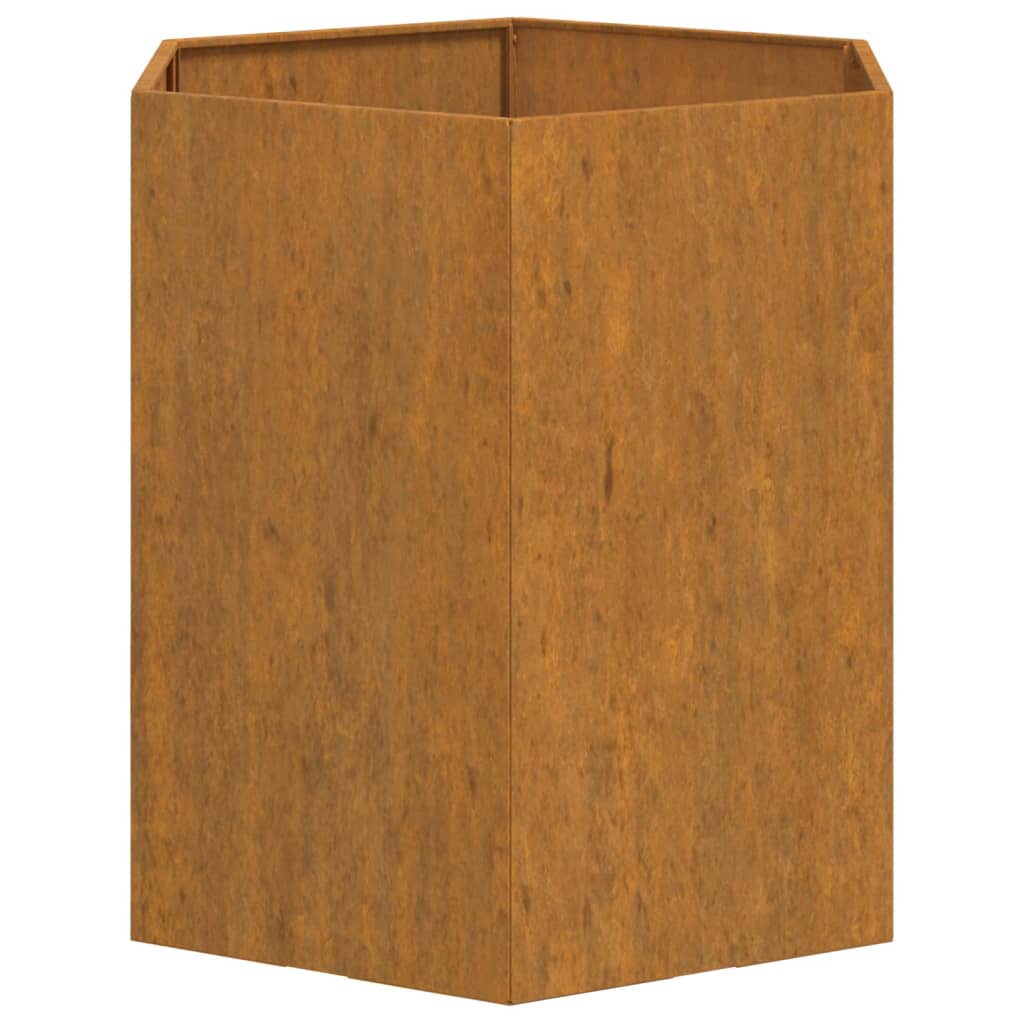 Plantenbak 40X40X45 Cm Cortenstaal Grijs