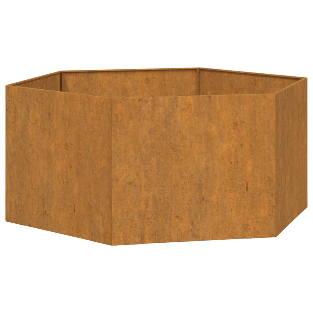 Plantenbak 90X90X45 Cm Cortenstaal Grijs