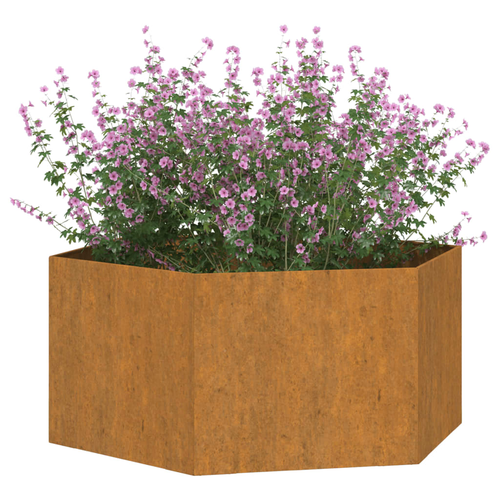 Plantenbak 90X90X45 Cm Cortenstaal Grijs