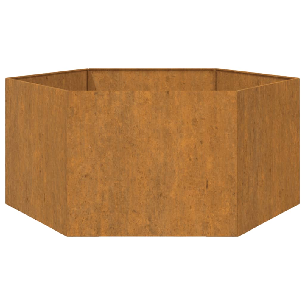 Plantenbak 90X90X45 Cm Cortenstaal Grijs