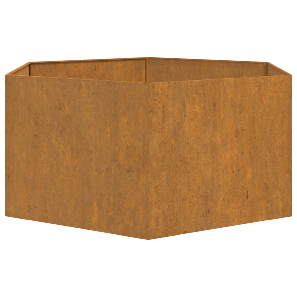 Plantenbak 90X90X45 Cm Cortenstaal Grijs