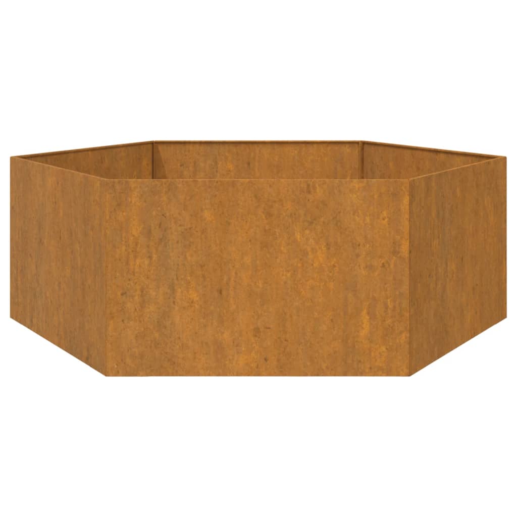 Plantenbak 120X120X45 Cm Cortenstaal Grijs