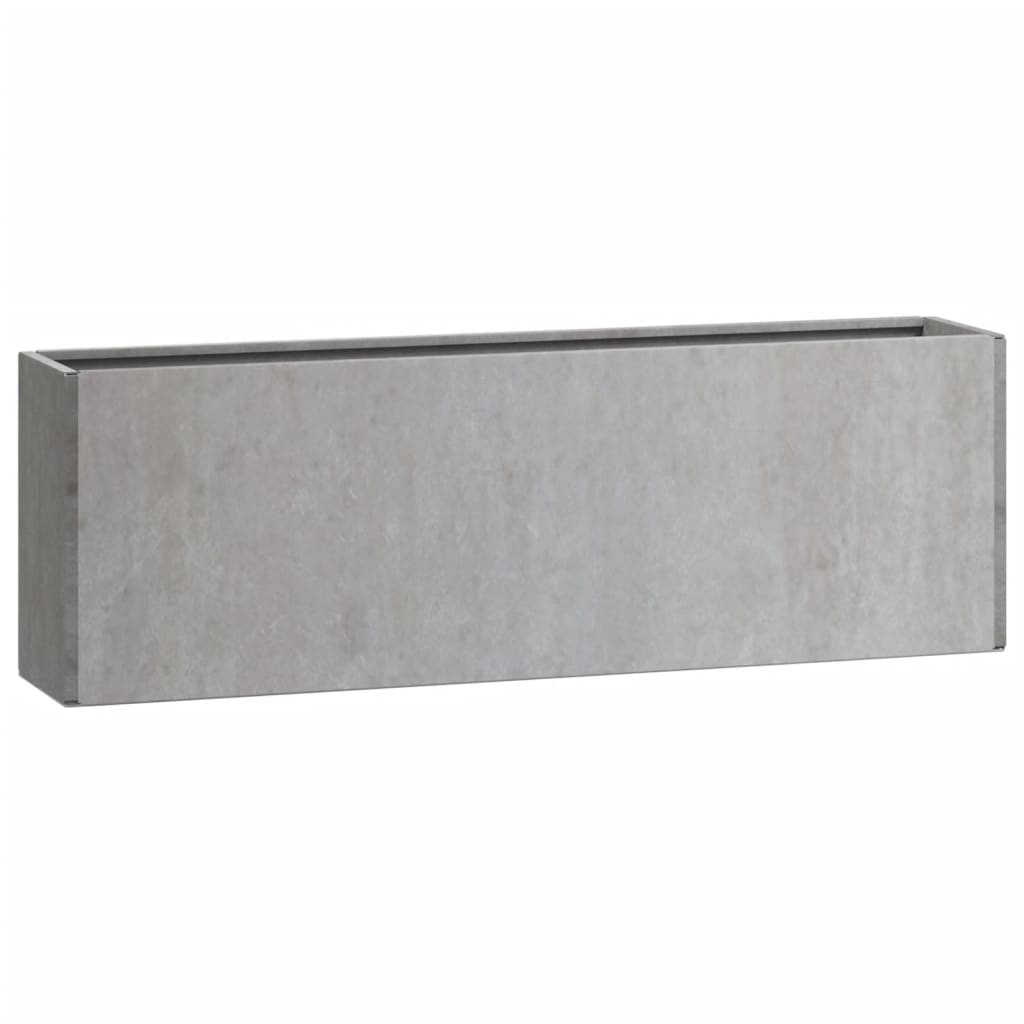 Plantenbakken Wandgemonteerd 2 St 53X10X17 Cm Cortenstaal Grijs