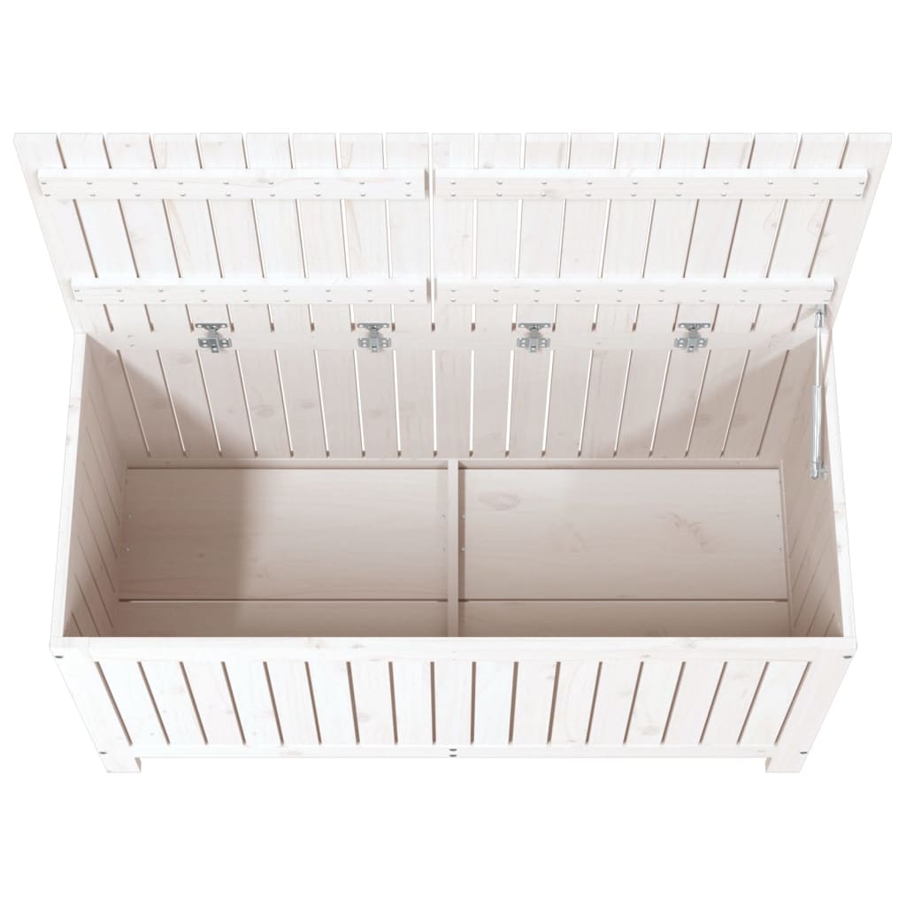 Tuinbox 121X55X64 Cm Massief Grenenhout Wit