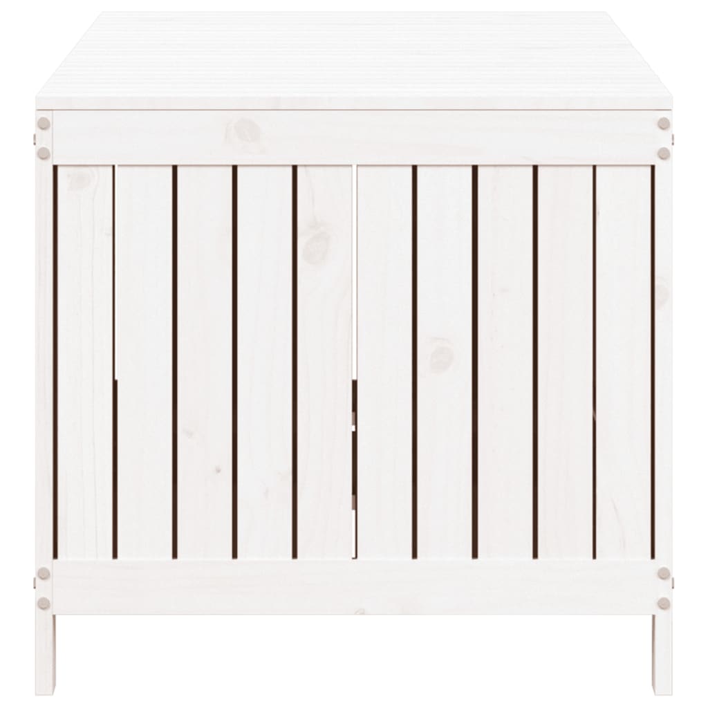 Tuinbox 147X68X64 Cm Massief Grenenhout Wit