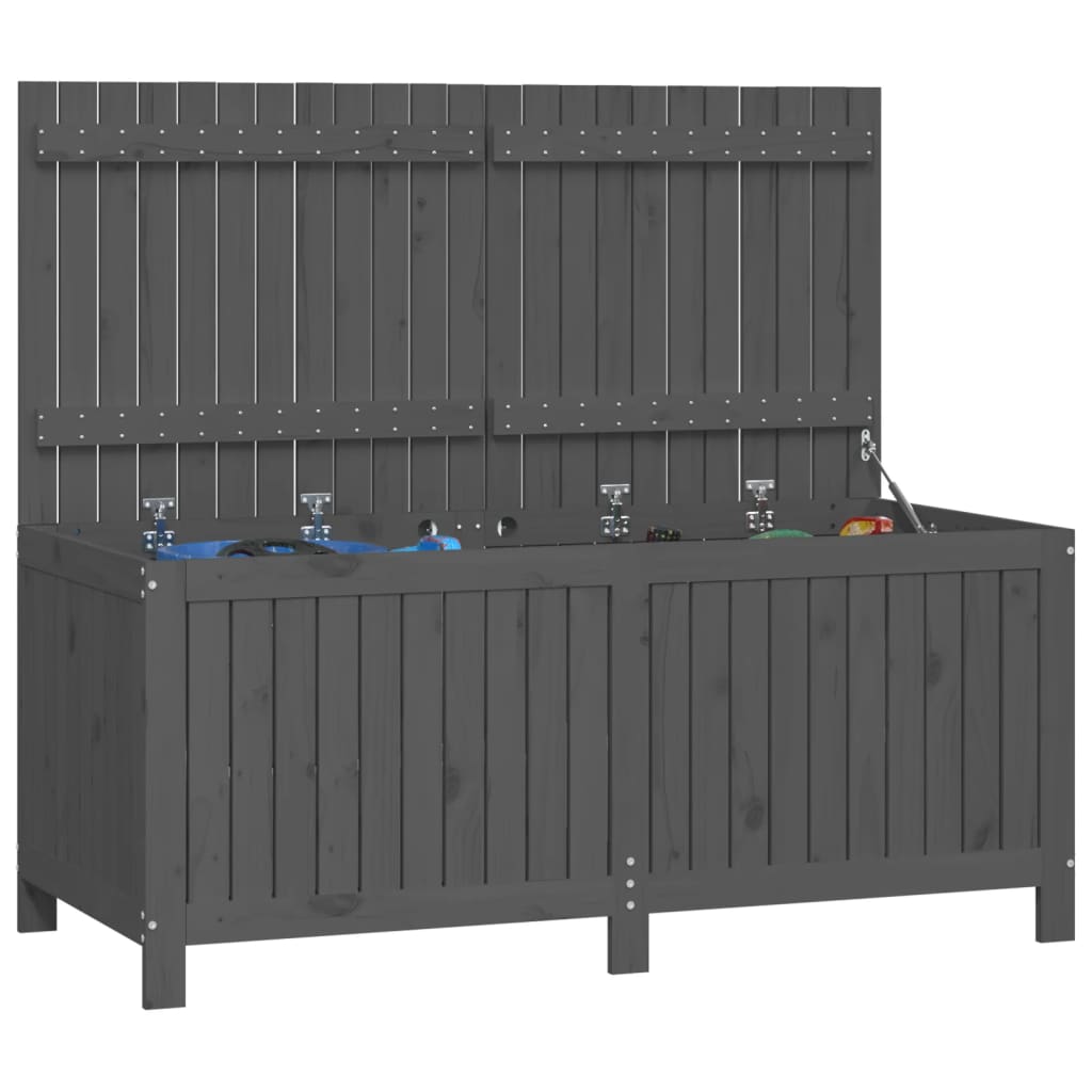 Tuinbox 147X68X64 Cm Massief Grenenhout Grijs