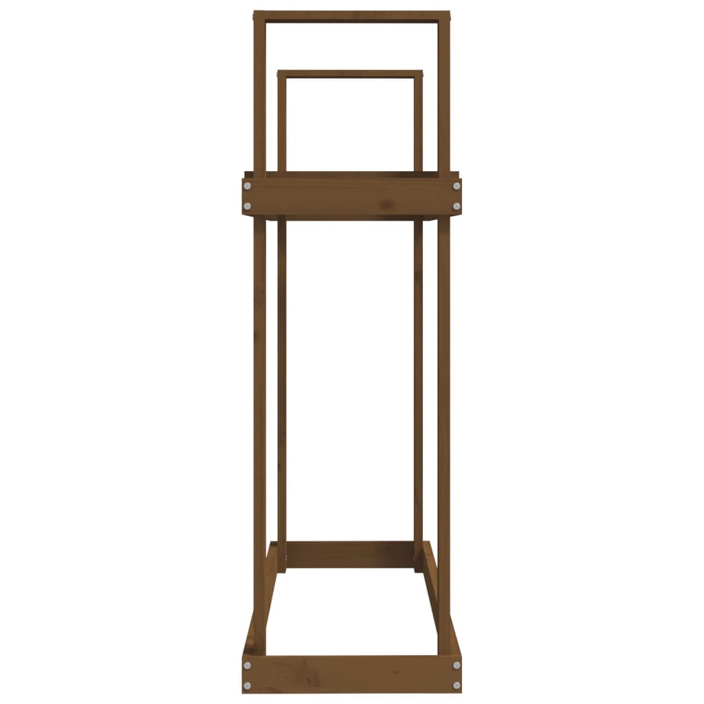 Haardhoutrek 110X35X108,5 Cm Massief Grenenhout Honingbruin