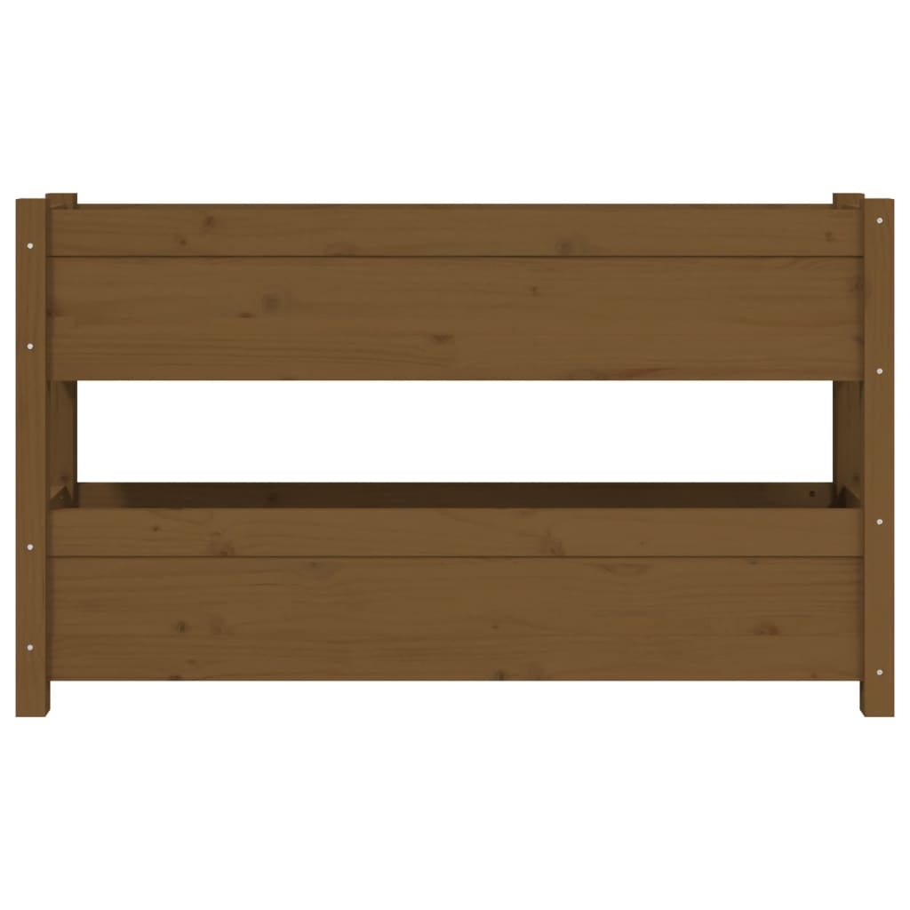 Plantenbak 112X25X66 Cm Massief Grenenhout Honingbruin