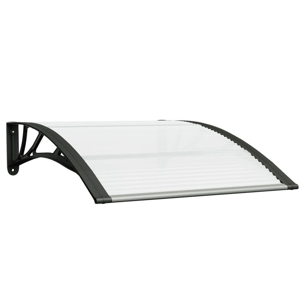 Deurluifel 80X100 Cm Polycarbonaat Zwart En Transparant