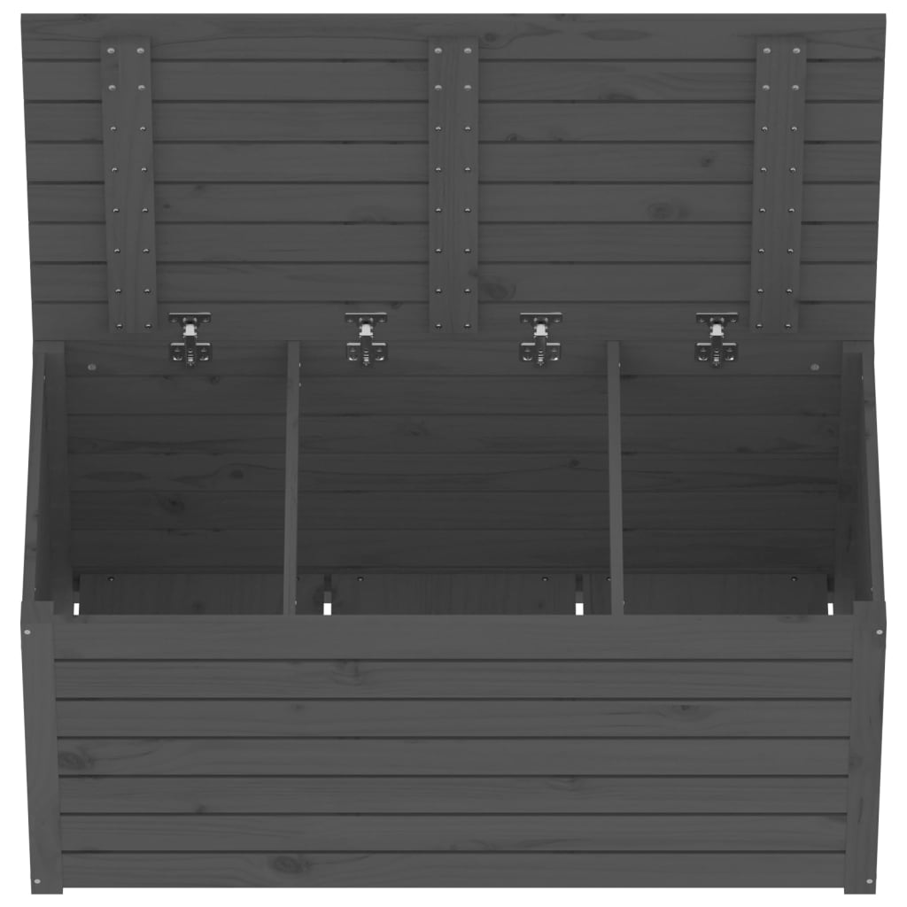 Tuinbox 101X50,5X46,5 Cm Massief Grenenhout Grijs