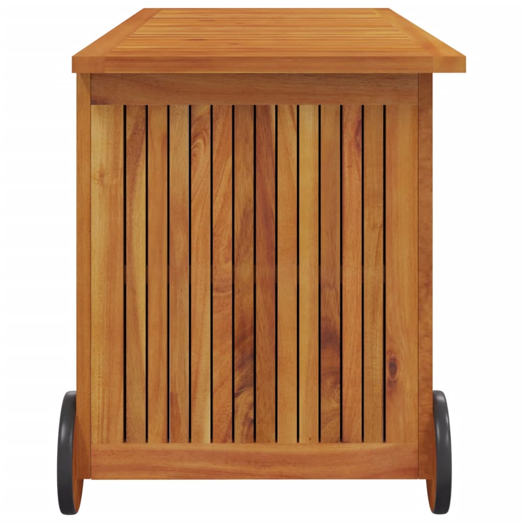 Tuinbox Met Wieltjes 113X50X58 Cm Massief Acaciahout