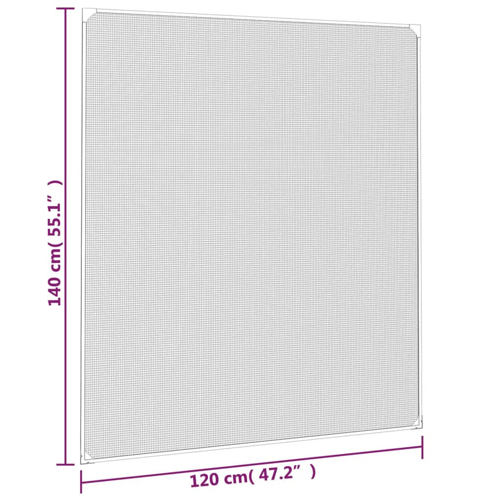 Insectenhor Voor Ramen Magnetisch 120X140 Cm Wit