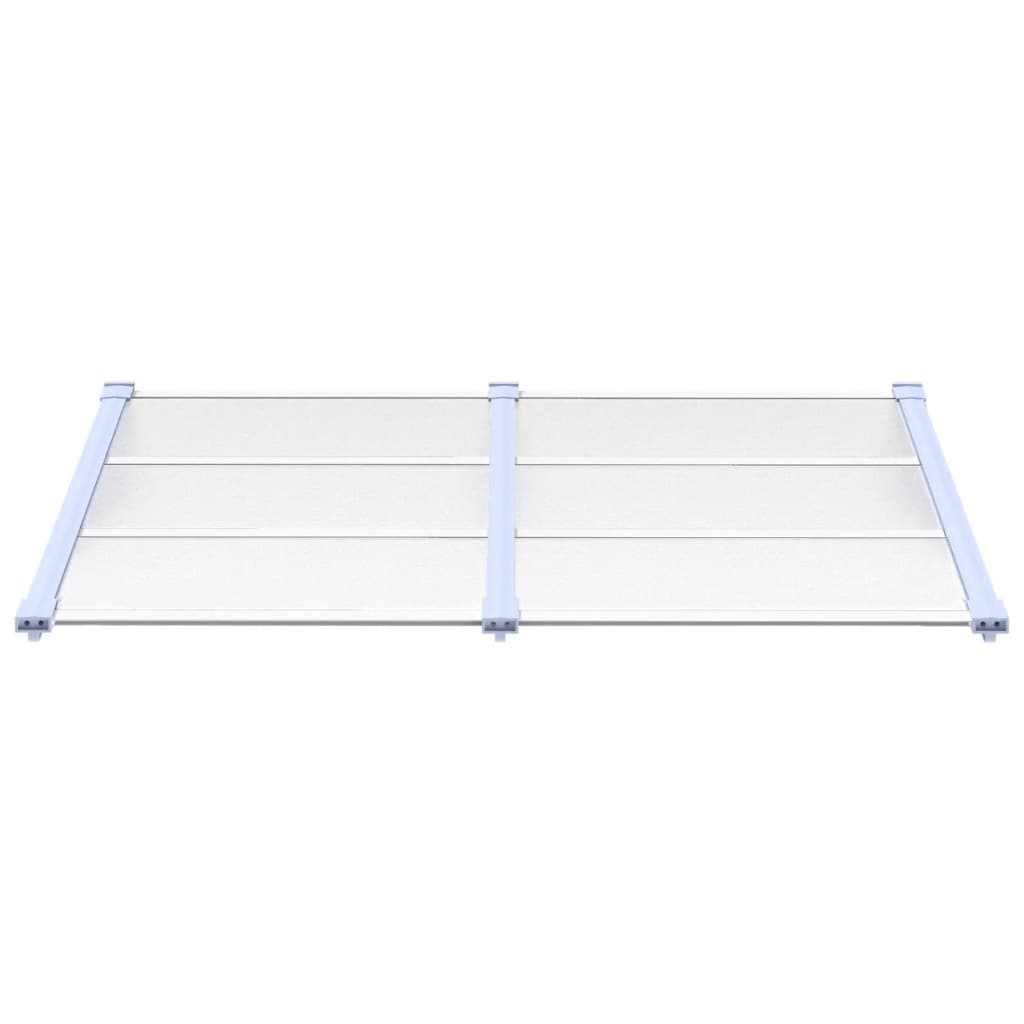 Deurluifel 152,5X90 Cm Polycarbonaat Grijs En Transparant