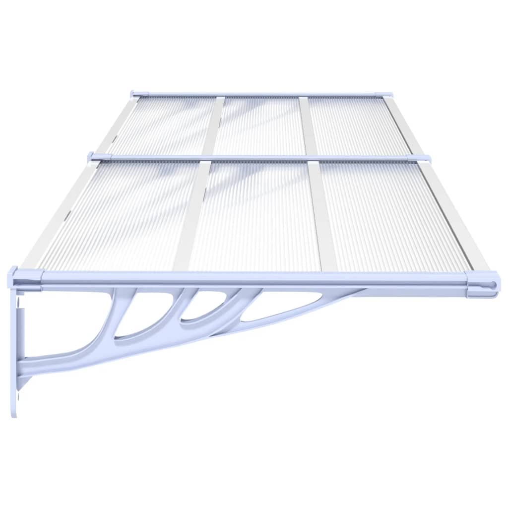 Deurluifel 239X90 Cm Polycarbonaat Grijs En Transparant